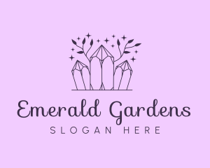 Upmarket Crystal Jewelry Floral logo design