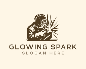 Fabrication Metal Welder logo design