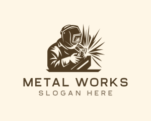 Metal - Fabrication Metal Welder logo design