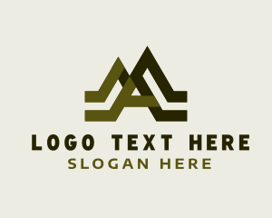 Alpine - Mountain Alpine Letter A logo design