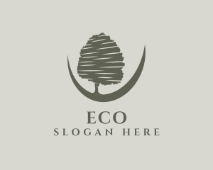Eco Nature Tree logo design