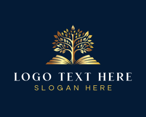 Library - Elegant Tree Garden logo design