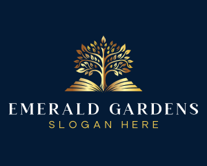 Elegant Tree Garden logo design