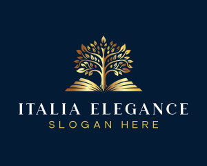 Elegant Tree Garden logo design