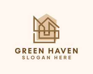 Village - Brown House Village logo design