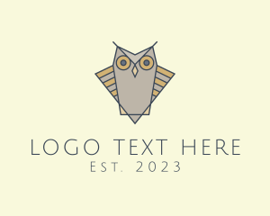 Bird - Owl Bird Aviary logo design