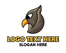Eagle - Eagle Head Outline logo design