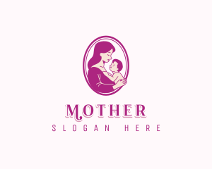 Child Mother Parenting logo design