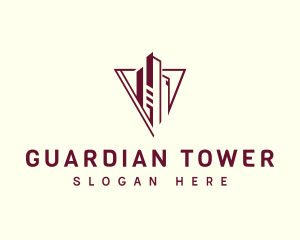 Triangle Tower building logo design