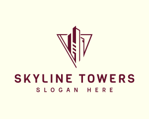 Triangle Tower building logo design