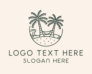 Sub - Tropical Beach Vacation logo design