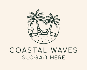 Shore - Tropical Beach Vacation logo design