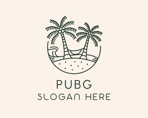 Island - Tropical Beach Vacation logo design