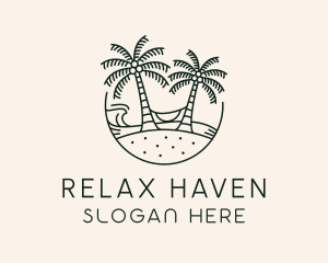 Vacation - Tropical Beach Vacation logo design