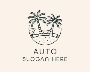 Swimwear - Tropical Beach Vacation logo design