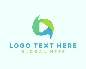 Youtube Vlogger - Modern Media Player logo design