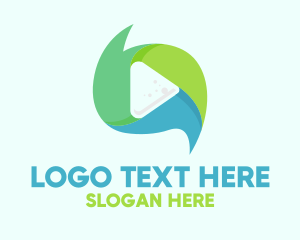 Youtube Vlog - Modern Media Player logo design