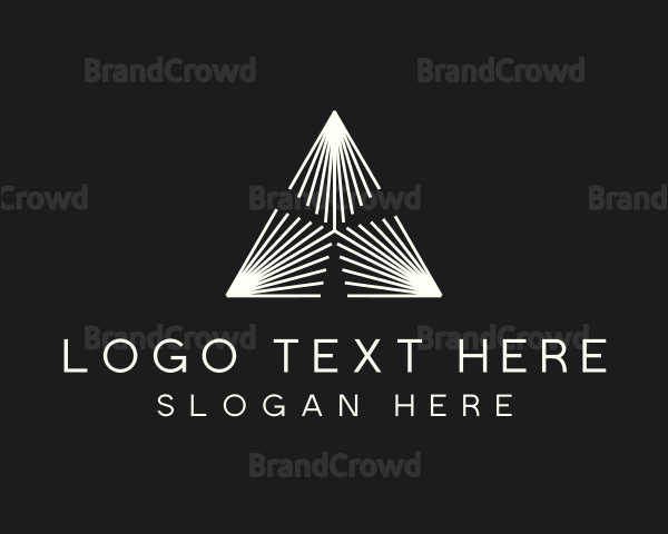 Industrial Geometric Pyramid Logo