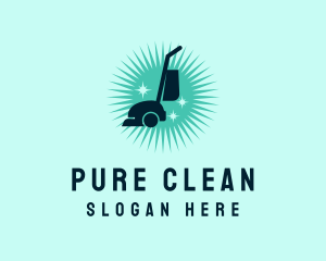 Home Cleaning Vacuum Cleaner logo design