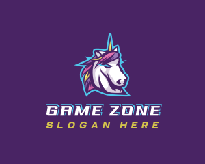 Unicorn Gaming Streamer logo design