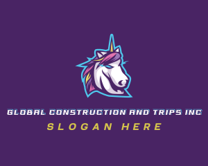 Gay - Unicorn Gaming Streamer logo design