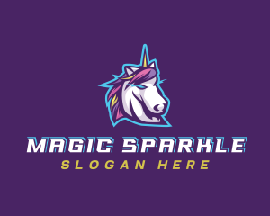 Unicorn Gaming Streamer logo design