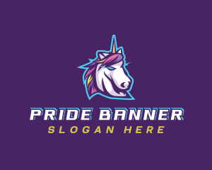 Unicorn Gaming Streamer logo design