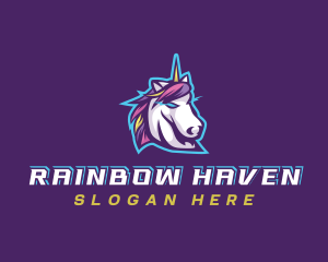 Unicorn Gaming Streamer logo design