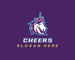 Streamer - Unicorn Gaming Streamer logo design