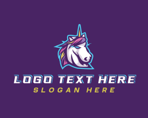 League - Unicorn Gaming Streamer logo design