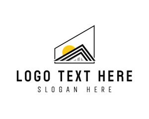 Roof - Roof Architecture Home logo design