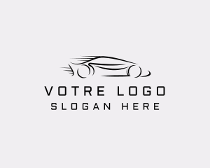 Fast Sports Car Logo