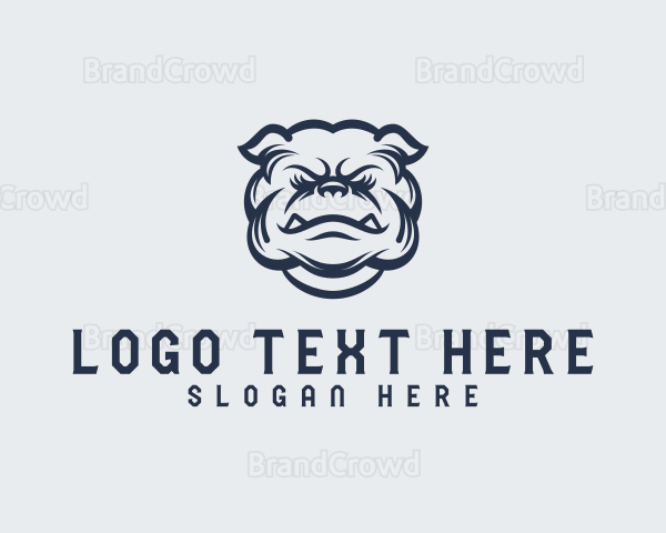 Tough Bulldog Animal Logo