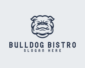 Tough Bulldog Animal logo design