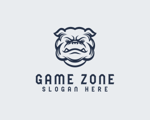 Tough Bulldog Animal logo design