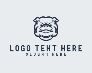 Tough Bulldog Animal Logo