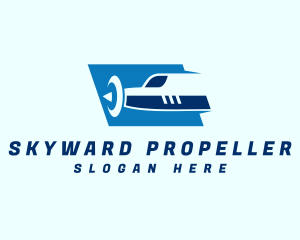 Airplane Travel Propeller logo design