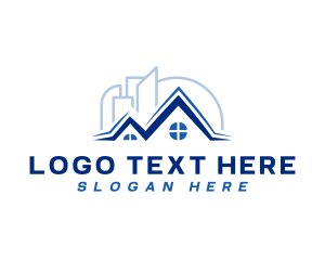 Town - Realty Home Buildings logo design