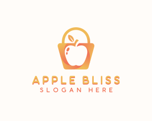 Apple Shopping Bag logo design