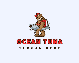 Tuna - Rural Bear Tuna Fish logo design