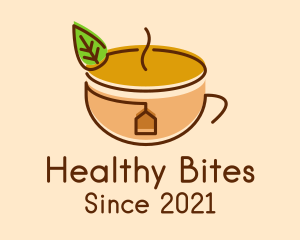 Organic Tea Cup logo design