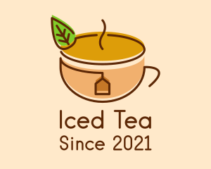 Organic Tea Cup logo design