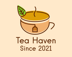 Organic Tea Cup logo design