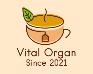 Organic Tea Cup logo design