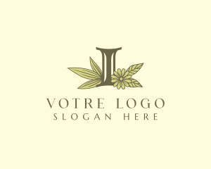 Elegant Flower Letter I Logo