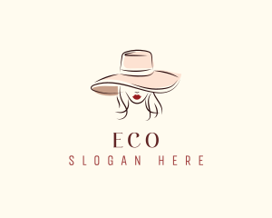 Couture - Fashion Hat Woman logo design