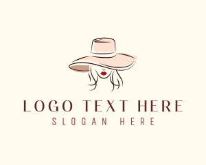 Fashion Hat Woman Logo