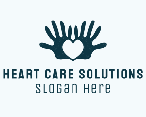 Human Heart Community Charity  logo design