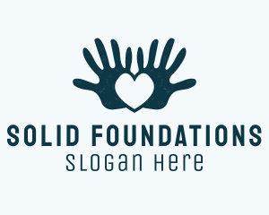 Social Service - Human Heart Community Charity logo design
