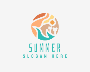 Island Beach Resort logo design